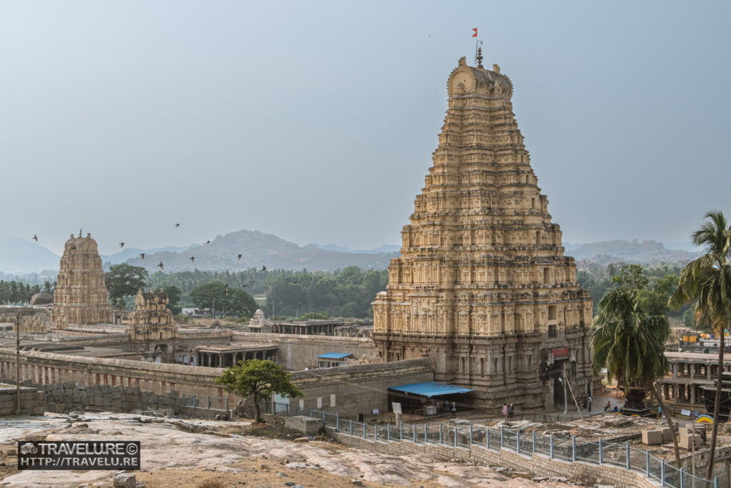 166-feet tall gopuram of Virupaksha dominates the Hampi skyline - Travelure ©