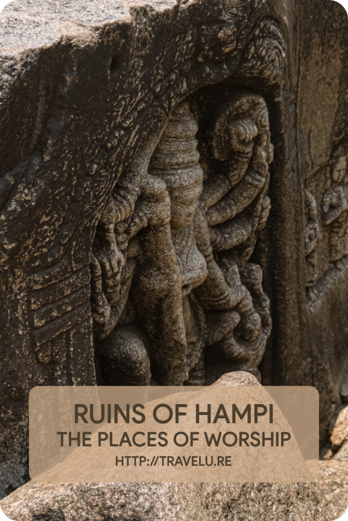 The key cluster here comprises the Kodandarama, Yantradharaka Anjaneya, Ranganatha, and Varaha temples. - Ruins of Hampi - The Places of Worship - Travelure ©