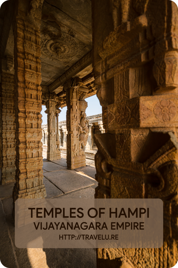 Built between the 14th and the 16th centuries, they flaunt signature period workmanship. - Temples of Hampi - Vijayanagara Empire - Travelure ©