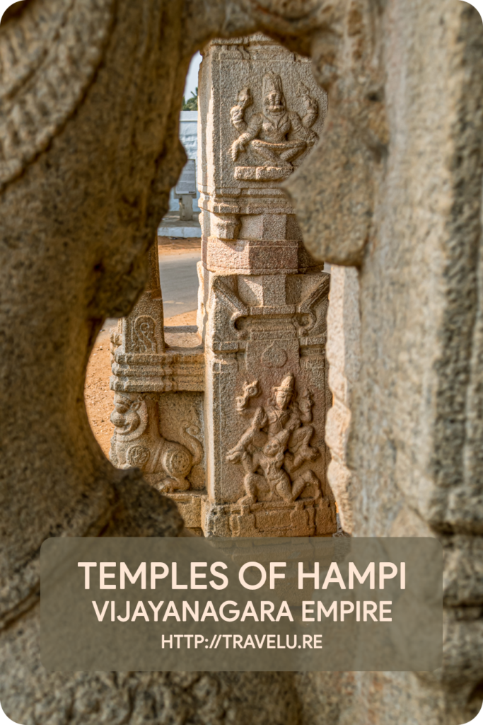 Built between the 14th and the 16th centuries, they flaunt signature period workmanship. - Temples of Hampi - Vijayanagara Empire - Travelure ©