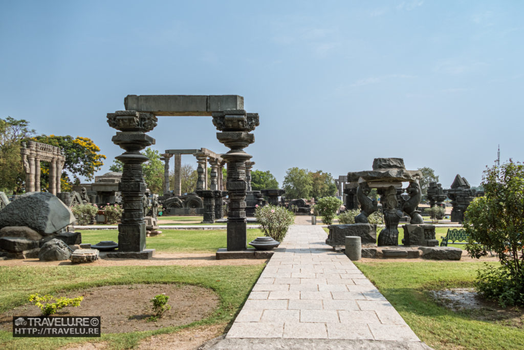 Kakatiya period sculptures on display in the archaeological park - Travelure ©