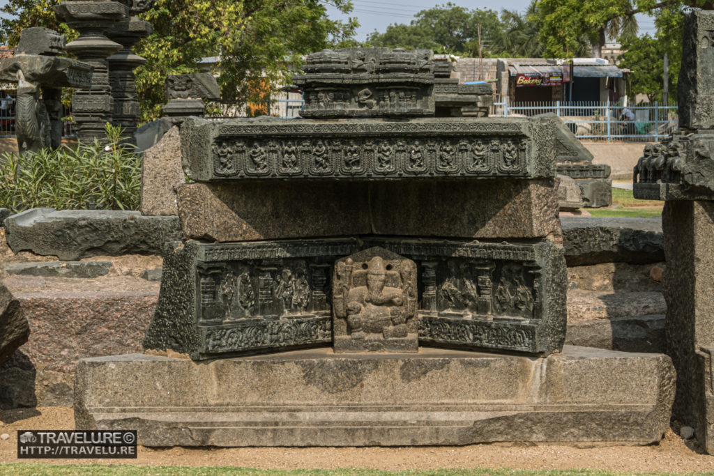 A Ganesha idol under a sculpted canopy - Travelure ©