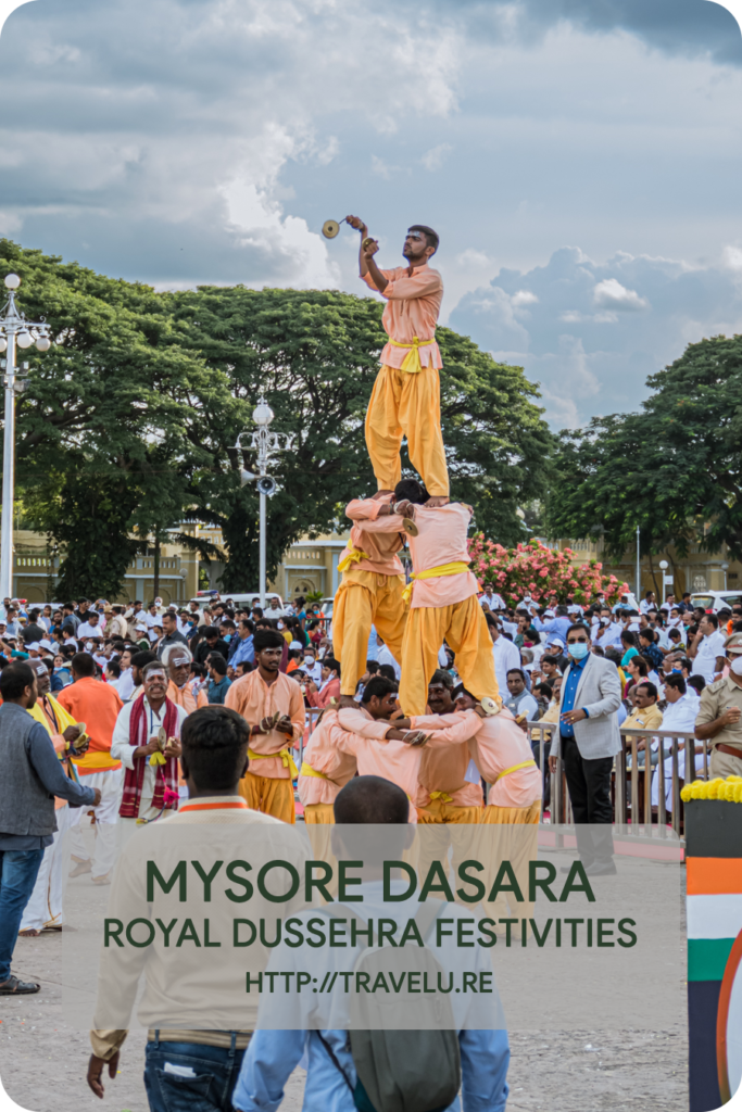 The lead elephant carries a golden howdah. 60 kg of gold covers this 700-kg wooden structure. - Mysore Dasara - Royal Dussehra Festivities - Travelure ©