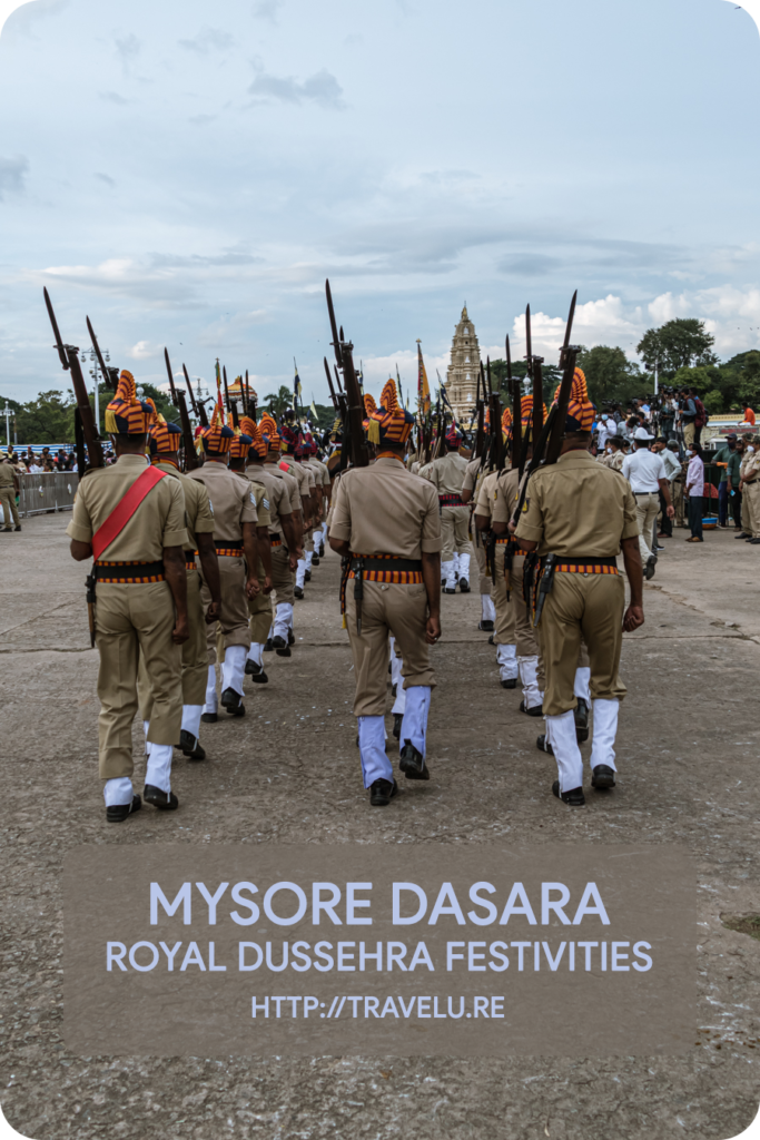 The lead elephant carries a golden howdah. 60 kg of gold covers this 700-kg wooden structure. - Mysore Dasara - Royal Dussehra Festivities - Travelure ©